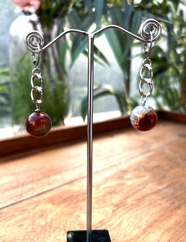 agate bleue orange duo